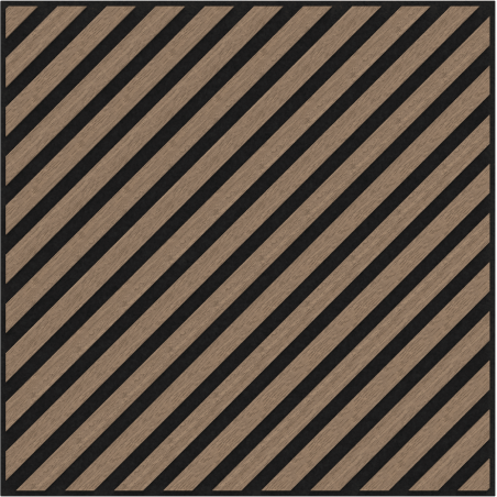 Mexen Linea 39 akustický stenový panel 60 x 60 cm (4 ks), plsť 9 mm, technická dyha, Svetlý Orech - S110-60607-39-047