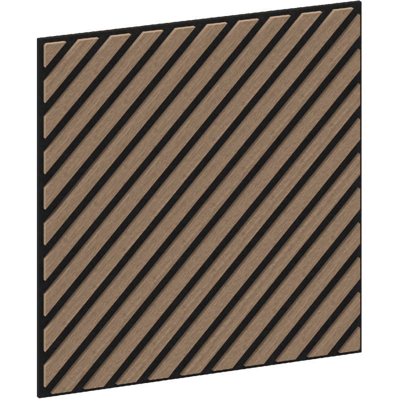Mexen Linea 39 akustický stenový panel 60 x 60 cm (4 ks), plsť 9 mm, technická dyha, Svetlý Orech - S110-60607-39-047