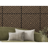 Mexen Linea 01 akustický stenový panel 60 x 60 cm (4ks), plsť 9 mm, technická dyha, Tmavý Orech - S110-60607-01-044