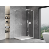 Mexen Mist-H L Duo sprchová kabína s otváracími pravými dverami 70 x 90 cm, priehľadná, biela - 8A5L-070L-090P-20-00
