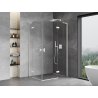 Mexen Mist-H L Duo sprchová kabína s otváracími pravými dverami 70 x 90 cm, priehľadná, biela - 8A5L-070L-090P-20-00