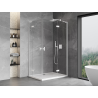 Mexen Mist-H L Duo sprchová kabína s otváraním doprava 70 x 95 cm, priehľadná, biela - 8A5L-070L-095P-20-00