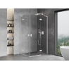 Mexen Mist-H L Duo sprchová kabína s otváraním doprava 70 x 95 cm, priehľadná, biela - 8A5L-070L-095P-20-00