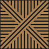 Mexen Linea 05 akustický stenový panel 60 x 60 cm (4 ks), plsť 9 mm, technická dyha, Dub Classic - S110-60607-05-041