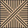 Mexen Linea 05 akustický stenový panel 60 x 60 cm (4ks), plsť 9 mm, technická dyha, bielený dub - S110-60607-05-040