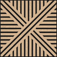 Mexen Linea 05 akustický stenový panel 60 x 60 cm (4ks), plsť 9 mm, technická dyha, Bielny Dub - S110-60607-05-040