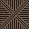 Mexen Linea 05 akustický stenový panel 60 x 60 cm (4 ks), plsť 9 mm, technická dýha, Tmavý Orech - S110-60607-05-044