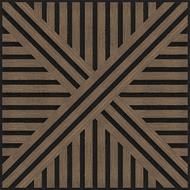 Mexen Linea 05 akustický stenový panel 60 x 60 cm (4 ks), plsť 9 mm, technická dýha, Tmavý Orech - S110-60607-05-044