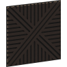 Mexen Linea 05 akustický stenový panel 60 x 60 cm (4 ks), plsť 9 mm, technická dyha, Čierny Dub - S110-60607-05-046