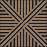 Mexen Linea 05 akustický nástenný panel 60 x 60 cm (4ks), plsť 9 mm, technická dyha, Svetlý Orech - S110-60607-05-047