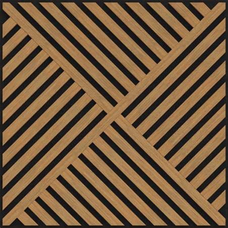 Mexen Linea 08 akustický nástenný panel 60 x 60 cm (4 ks), plsť 9 mm, technologická dyha, Dub Classic - S110-60607-08-041