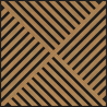 Mexen Linea 08 akustický nástenný panel 60 x 60 cm (4 ks), plsť 9 mm, technologická dyha, Dub Classic - S110-60607-08-041