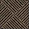 Mexen Linea 08 akustický nástenný panel 60 x 60 cm (4 ks), plsť 9 mm, technická dyha, Tmavý Orech - S110-60607-08-044