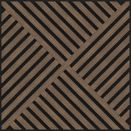 Mexen Linea 08 akustický nástenný panel 60 x 60 cm (4 ks), plsť 9 mm, technická dyha, Tmavý Orech - S110-60607-08-044