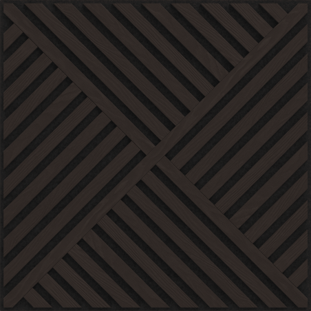 Mexen Linea 08 akustický stenový panel 60 x 60 cm (4 ks), plsť 9 mm, technická dyha, Čierny Dub - S110-60607-08-046