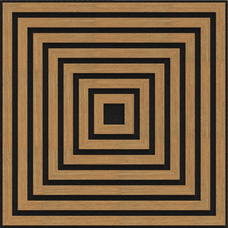 Mexen Linea 13 akustický stenový panel 60 x 60 cm (4 ks), plsť 9 mm, technická dyha, Dub Classic - S110-60607-13-041