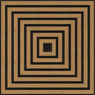 Mexen Linea 13 akustický stenový panel 60 x 60 cm (4 ks), plsť 9 mm, technická dyha, Dub Classic - S110-60607-13-041