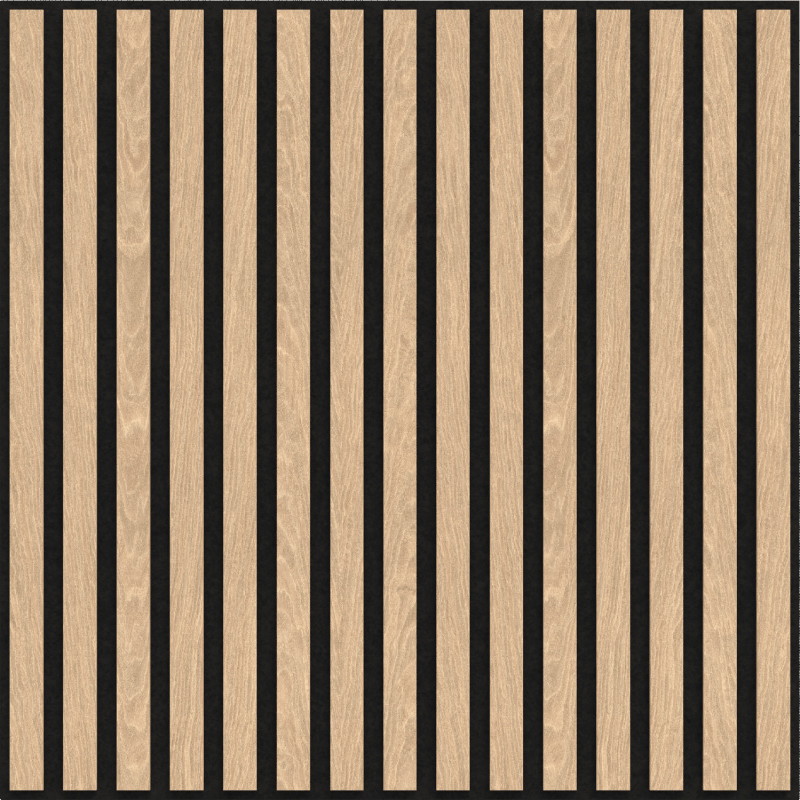 Mexen Linea 15 akustický nástenný panel 60 x 60 cm (4 ks), plsť 9 mm, technická dyha, Biely Dub - S110-60607-15-040