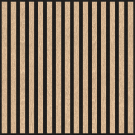 Mexen Linea 15 akustický nástenný panel 60 x 60 cm (4 ks), plsť 9 mm, technická dyha, Biely Dub - S110-60607-15-040