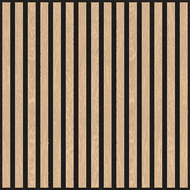 Mexen Linea 15 akustický stenový panel 60 x 60 cm (4 ks), plsť 9 mm, technická dyha, Biely Dub - S110-60607-15-040