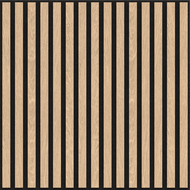 Mexen Linea 15 akustický nástenný panel 60 x 60 cm (4 ks), plsť 9 mm, technická dyha, Biely Dub - S110-60607-15-040