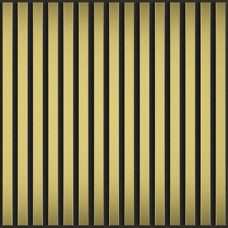 Mexen Linea 15 akustický nástenný panel 60 x 60 cm (4ks), plsť 9 mm, technická dýha, Zlatý - S110-60607-15-057