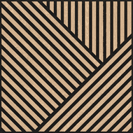 Mexen Linea 25 akustický nástenný panel 60 x 60 cm (4 ks), plsť 9 mm, technická dyha, Biely Dub - S110-60607-25-040