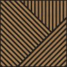 Mexen Linea 25 akustický stenový panel 60 x 60 cm (4ks), plsť 9 mm, technická dyha, Dub Classic - S110-60607-25-041