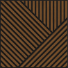 Mexen Linea 25 akustický nástenný panel 60 x 60 cm (4 ks), plsť 9 mm, technická dyha, Prírodný Dub - S110-60607-25-042