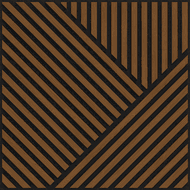 Mexen Linea 25 akustický stenový panel 60 x 60 cm (4 ks), plsť 9 mm, technická dyha, Prírodný dub - S110-60607-25-042