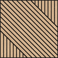 Mexen Linea 26 akustický nástenný panel 60 x 60 cm (4ks), plsť 9 mm, technická dyha, Biely Dub - S110-60607-26-040