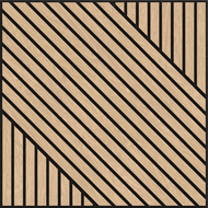 Mexen Linea 26 akustický stenový panel 60 x 60 cm (4 ks), plsť 9 mm, technická dyha, Bielený Dub - S110-60607-26-040