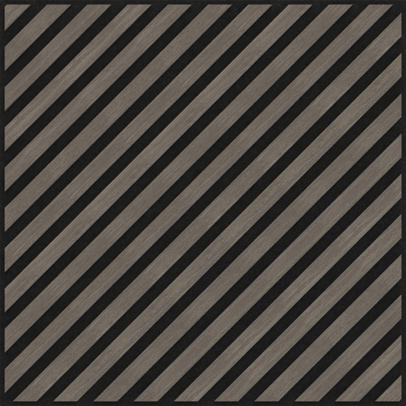 Mexen Linea 39 akustický stenový panel 60 x 60 cm (4 ks), plsť 9 mm, technická dyha, Sivý Dub - S110-60607-39-043