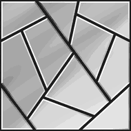 Mexen Form 04 akustický stenový panel 60 x 60 cm (4ks), plsť 9 mm, Zrkadlo - S111-60607-04-099