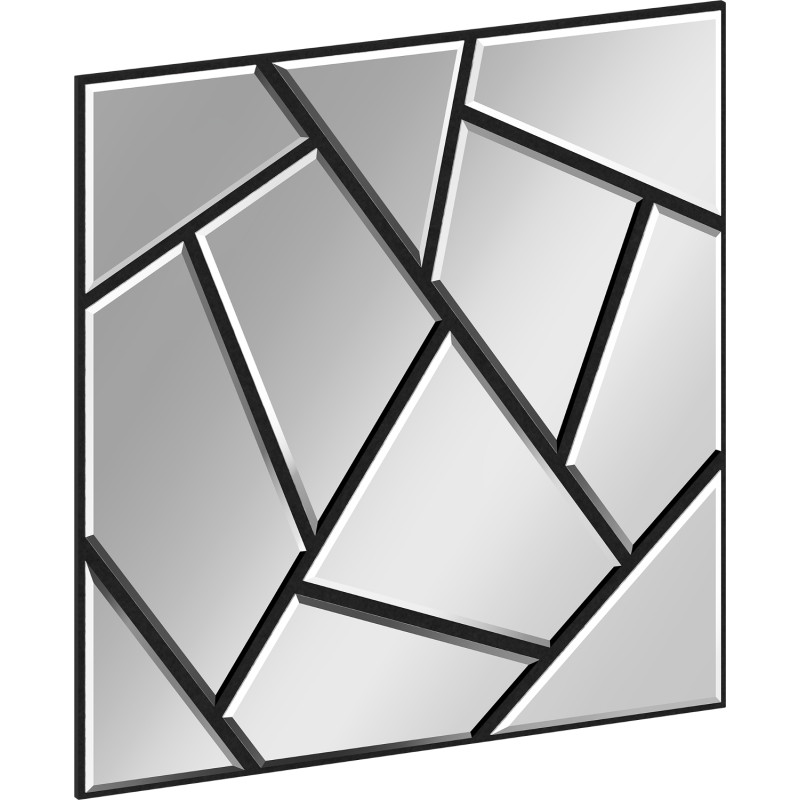 Mexen Form 04 akustický stenový panel 60 x 60 cm (4ks), plsť 9 mm, Zrkadlo - S111-60607-04-099