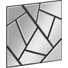 Mexen Form 04 akustický stenový panel 60 x 60 cm (4ks), plsť 9 mm, Zrkadlo - S111-60607-04-099