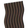 Mexen Lam-SF 01 akustické nástenné lamely 280 x 30 cm, plsť 9 mm, technická dyha, Dub Mocca - S106-280-01-045