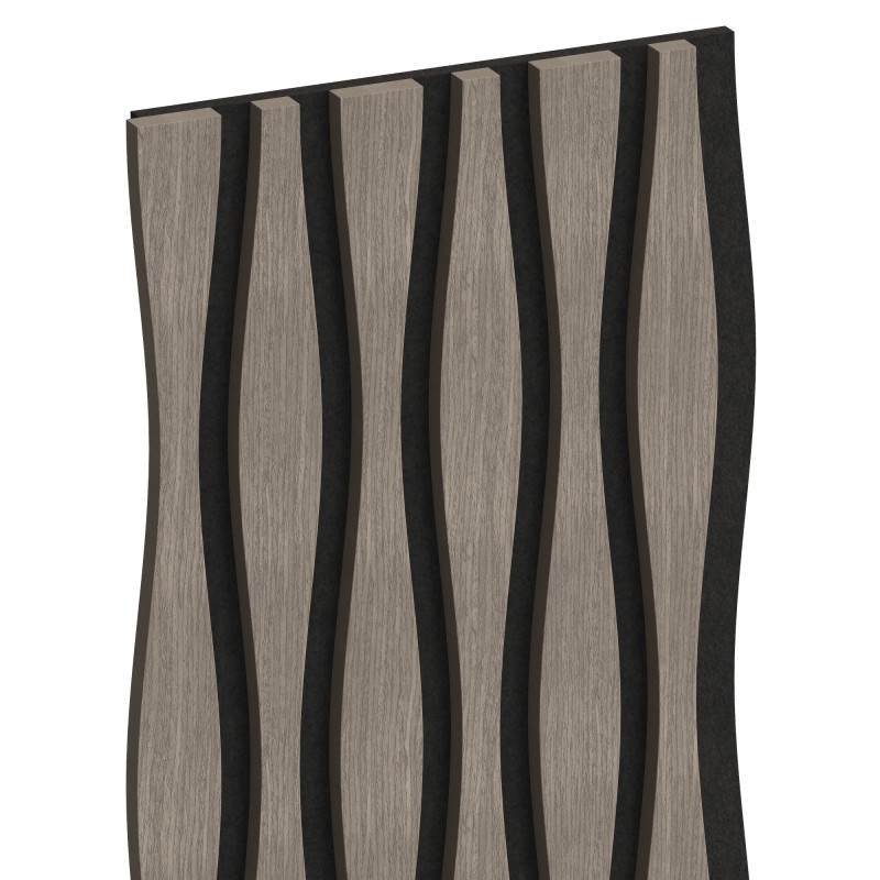 Mexen Lam-SF 01 Lam-SF 26 akustické stenové lamely 280 x 30 cm, plsť 9 mm, technická dyha, Sivý Dub - S106-280-26-043