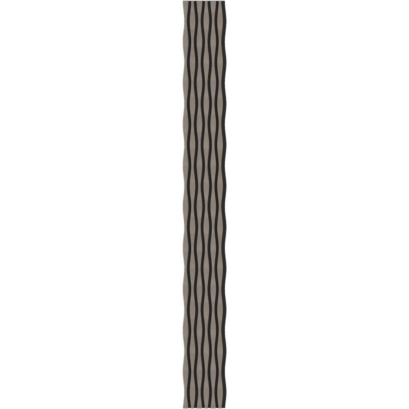 Mexen Lam-SF 01 Lam-SF 26 akustické stenové lamely 280 x 30 cm, plsť 9 mm, technická dyha, Sivý Dub - S106-280-26-043