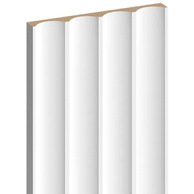 Mexen Strito 01 Strio 01 ryhované nástenné lamely 280 x 14,5 cm (2 ks), biele - S120-280-01-301