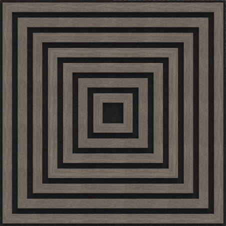 Mexen Linea 13 akustický stenový panel 60 x 60 cm (4 ks), plsť 9 mm, technická dyha, Sivý Dub - S110-60607-13-043