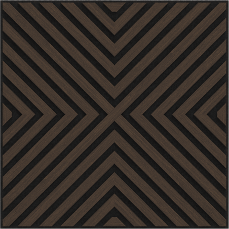 Mexen Linea 01 akustický stenový panel 60 x 60 cm (4 ks), plsť 9 mm, technická dyha, Dub Mocca - S110-60607-01-045