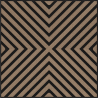 Mexen Linea 01 akustický stenový panel 60 x 60 cm (4 ks), plst 9 mm, technická dyha, Svetlý Orech - S110-60607-01-047