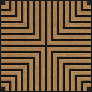 Mexen Linea 02 akustický nástenný panel 60 x 60 cm (4 ks), plsť 9 mm, technická dyha, Dub Classic - S110-60607-02-041