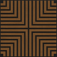 Mexen Linea 02 akustický nástenný panel 60 x 60 cm (4 ks), plsť 9 mm, technická dyha, prírodný dub - S110-60607-02-042