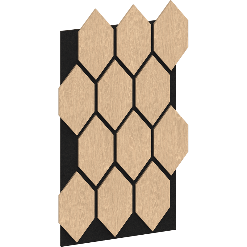 Mexen Lam-B stenové lamely 275 x 30 cm, HDF doska 4 mm, technická dyha, Pieskový Dub - S100-275307-3015-001