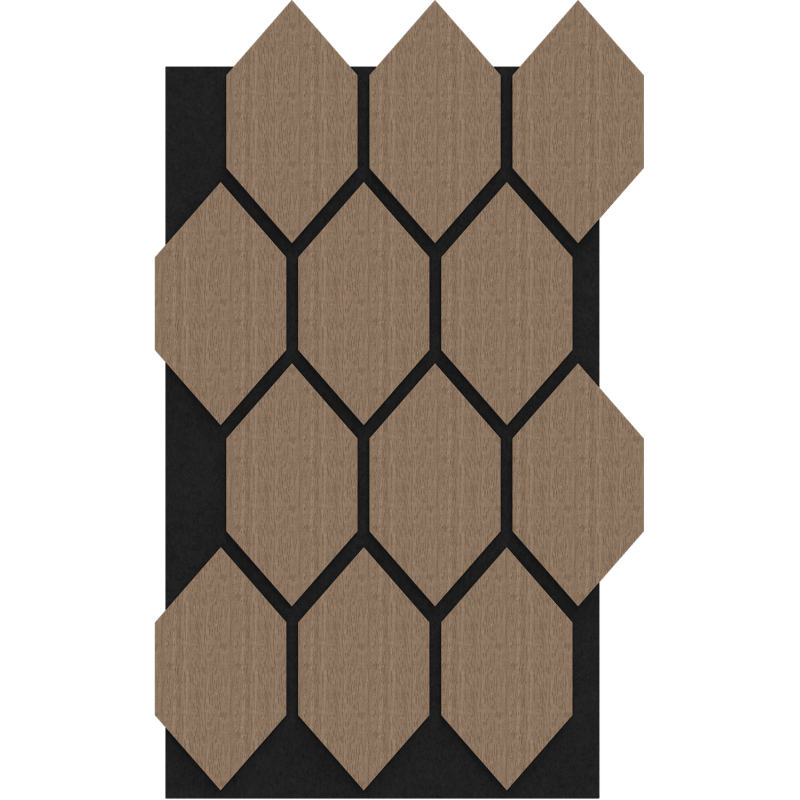 Mexen Lam-B stenové lamely 275 x 30 cm, HDF doska 4 mm, technická dyha, Pieskový Dub - S100-275307-3015-001