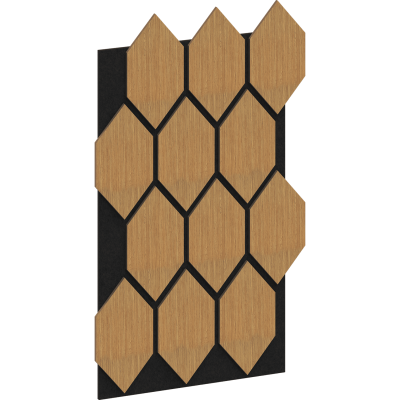 Mexen Lam-B stenové lamely 275 x 30 cm, HDF doska 4 mm, technická dyha, Pieskový Dub - S100-275307-3015-001