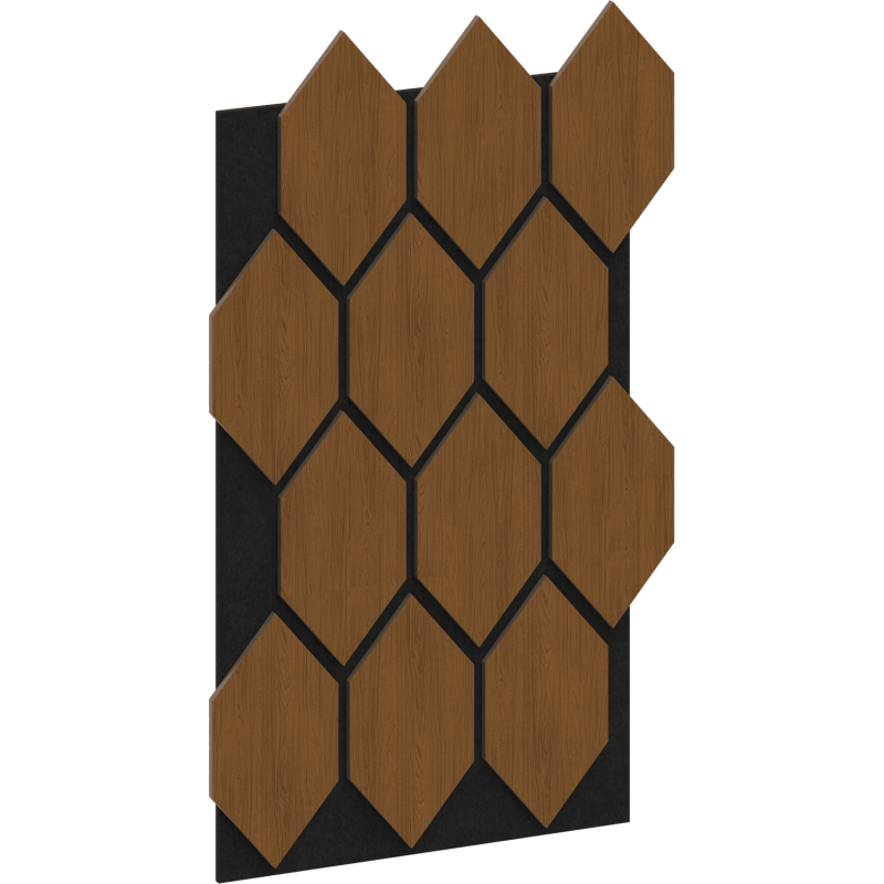Mexen Lam-B stenové lamely 275 x 30 cm, HDF doska 4 mm, technická dyha, Pieskový Dub - S100-275307-3015-001