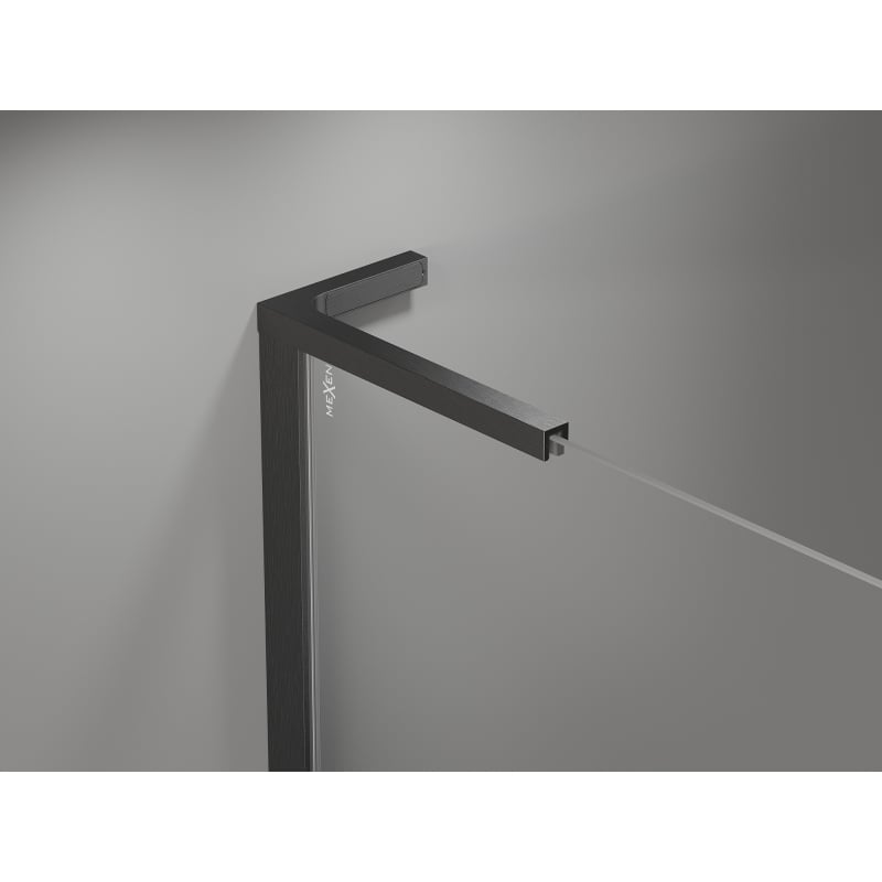 Mexen Mist-H L Duo sprchová kabína, pravá otváracia, 95 x 110 cm, transparentná, brúsená gun gray - 8A5L-095L-110P-66-00